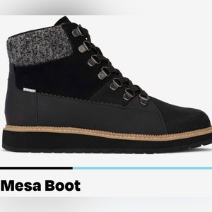 Toms Waterproof Mesa Boots in Black.